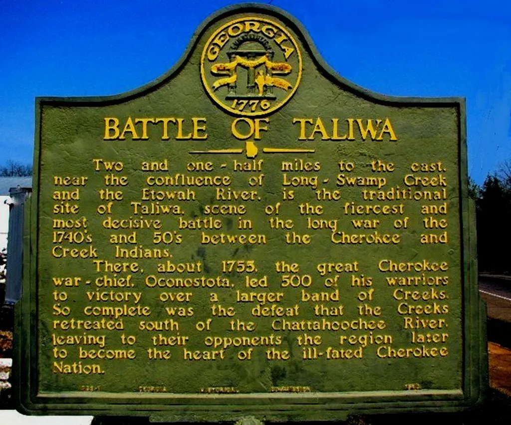 Cherokee County historic marker